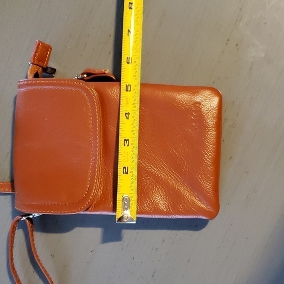 Befen- Womens Leather Chestnut Crossbody Phone Bag Multiple Compartments NWOT - Picture 9 of 10